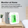 LPOW Upper Arm Blood Pressure Monitor with Speaker, 2 Users, 198 Recordings, Large Cuff, Large Display Screen